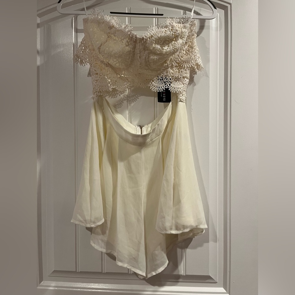 Ivory Lace Romper